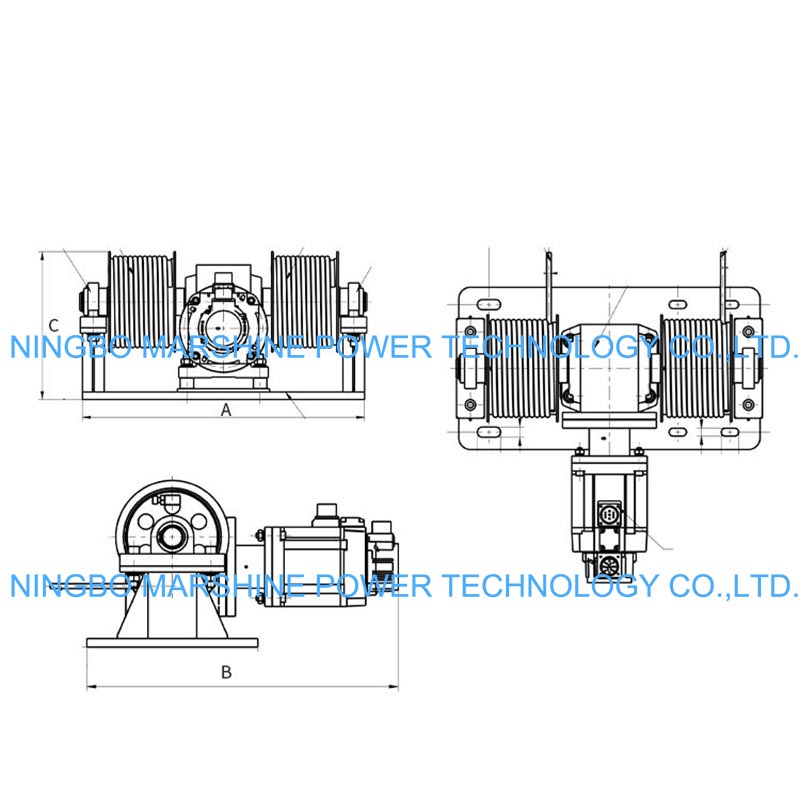 Electrical Pulling Winches Drawing Electrical Pulling Winches Drawing