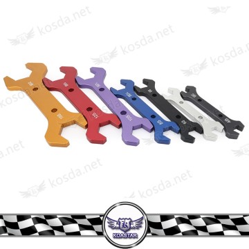 Performance Aluminum Anodized Kit 7-Piece Double-Ended AN Wrench