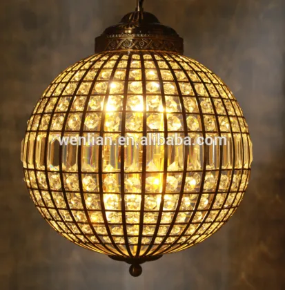 Vintage lighting industrial crystal chandelier