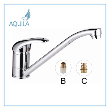 Brass Standing Sink Kitchen Tap with S. S Spout (AQ4012-4)