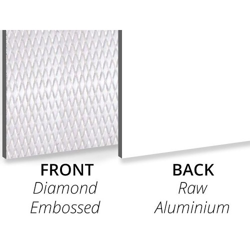 Panneaux décoratifs texturés en relief de diamant de 3 mm