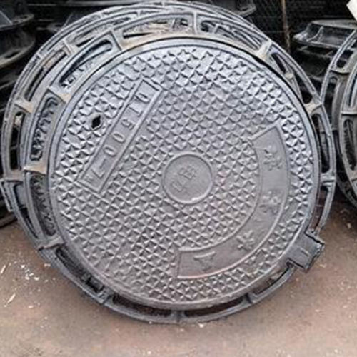 Nodular cast iron heavy-duty rainwater sewage manhole cover