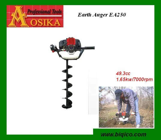High Quality 43cc 52cc 71cc Hole Digger Earth Auger Ground Drill with 150mm 200mm 250mm 300mm Drill CE Approved