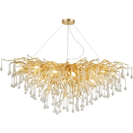 INSHINE Beaded Crystal Metal Chandelier