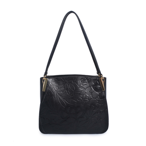 Sac à main sac à main noir Shopper dames double bandoulière