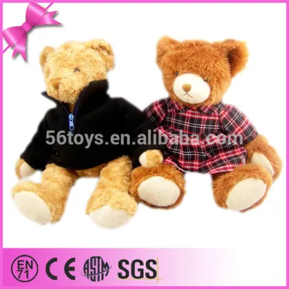 OEM/ODM children favorite animal toy clothing stuffed bear for sale