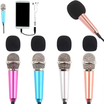 3,5mm Jack Hadiah Promosi Bernama Kebisingan: Mikrofon Karaoke Mini untuk Telepon, Pad, dan PC - Desain Portabel dan Kecil