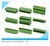 PA66 electrical plastic green pluggable type 180 degree male and female 10 pin screw terminal block 3.5mm pitch