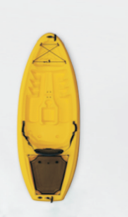 Kayak de plástico para una persona