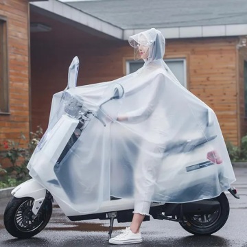 Wholesale Transparent PVC Motorcycle Raincoat Adult Riding Poncho