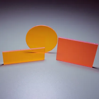Round or Square Optical Long Pass Orange Filter