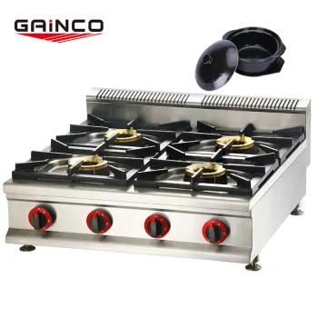 Portable Gas Stove for Sale: 5kw, 4 Burner, LPG/Natural Gas, Customizable Sizes and Specifications