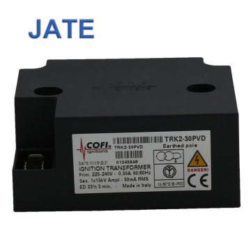 COFI TRK2-30PVD Electronic Ignition Transformer for Gas Burners: Adjustment and Control Guide