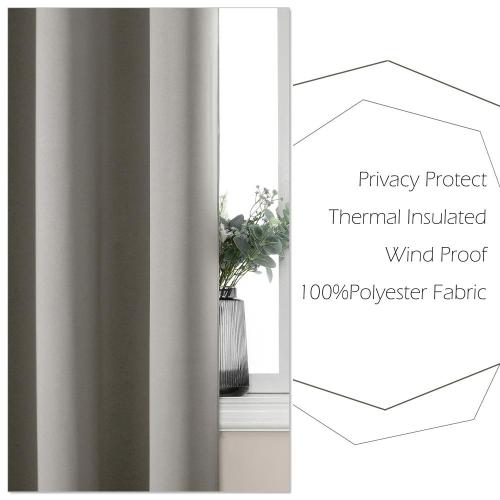 hot selling polyester ready made thermal blackout curtains