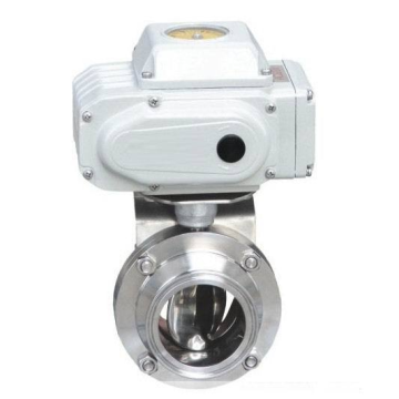 Stainless Steel Pneumatic Sanitary Clamped Butterfly Valve