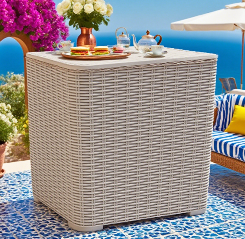Outdoor storage coffee table