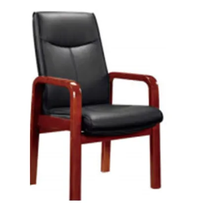 Oak Wood Chair Leather Executive Chair Solid Wood Office Chair