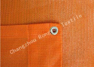 Orange UV Rectangle Sun Shading Sail Balcony Shade Net for