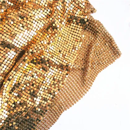 Metallic Sequin Curtain Fabric