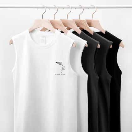 Blank Undercoat Vest 100% Cotton Shirt