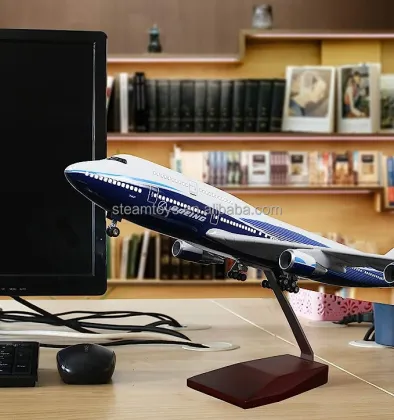 47CM LED Lighted Boeing B747 Model Plane: The Ultimate Desktop Aircraft Model for Adults