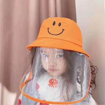 Kid faceshield masks medical protective bucket hat