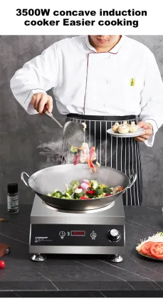 High-Power Industrial Stainless Steel Electromagnetic Stove