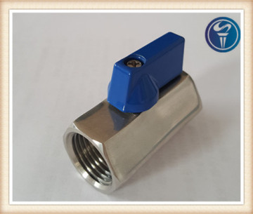 miniature ball valve with stainless stee 304 material