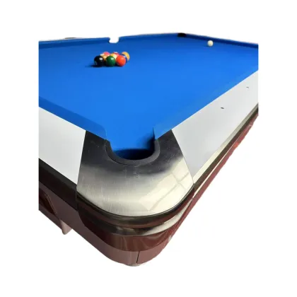 Nine Ball Table with Solid Wood Legs and Jiujiang Stone