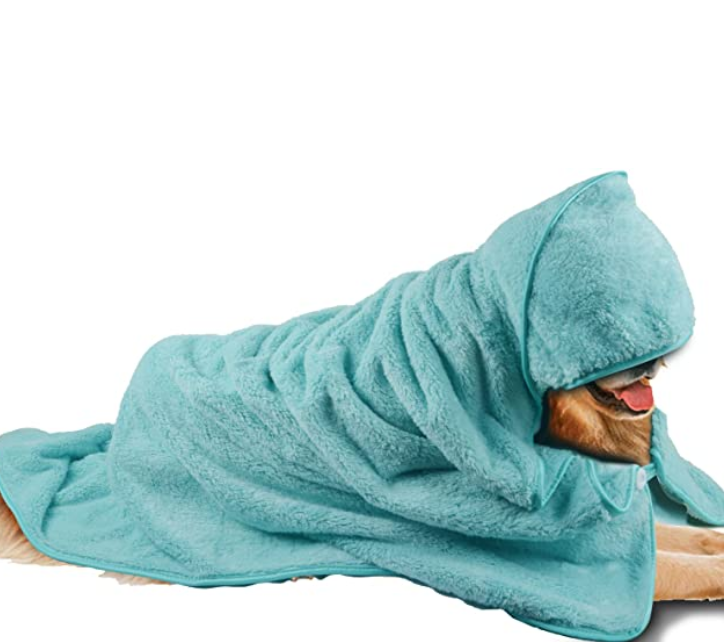 Microfiber Oversized Hooded Pet Bath Towel