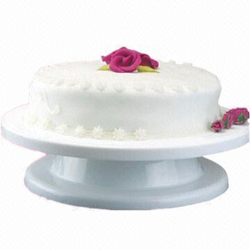 Eco-friendly Plastic Cake Turntable Muffin/Pastry Rotating Dessert Tool