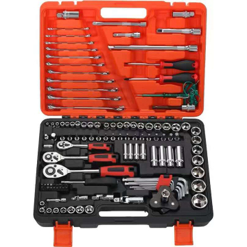 121PCS Automotive Tool Set: Combination Wrenches & Socket Set for Car Repair