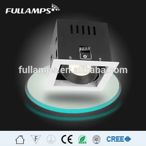 FR1054 led dimmable sigle head grille light,COB lens diffuser China Manufacturer