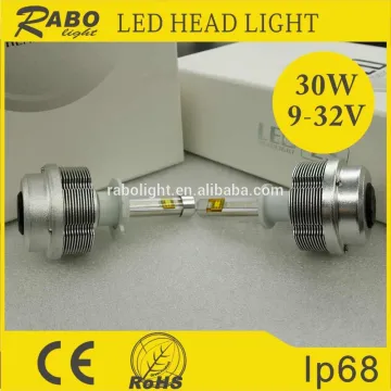 Silver housing 3000k 6000k 8000k car led headlight conversion kit