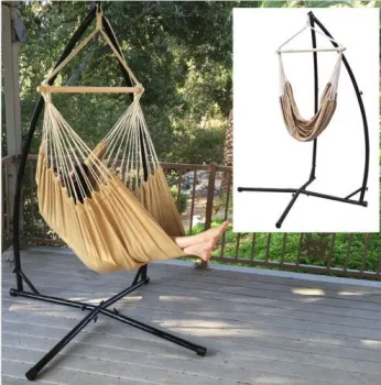 X Shaped Metal Camping Hammock Stand