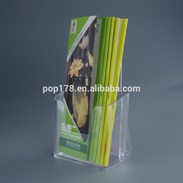 A6 Plastic Paper Display Holder Stands For Tablketop or Wall