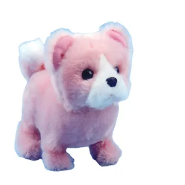 China export direct selling electric toy dog plush toy dog creative multi-color optional Labrador cute Teddy dog soft fabric