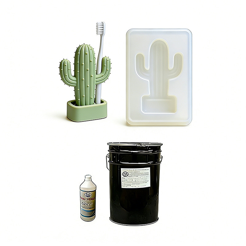 Condensation curing silicone mold rubber