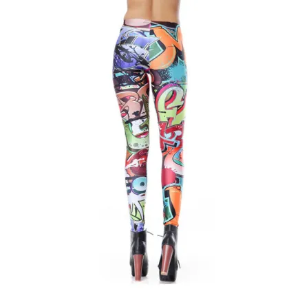 New printting lady trousers women girle sexy legging 3D printing japanese legging pantyhose