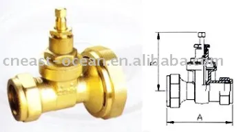 BRASS SINGLE CARD CALL SLUICE VALVE