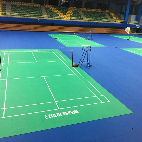 BWF Onaylı PVC Badminton Spor Mahkemesi Kat