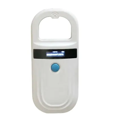 Handheld 134.2kHz RFID Pet Microchip Scanner for Animal Identification Management