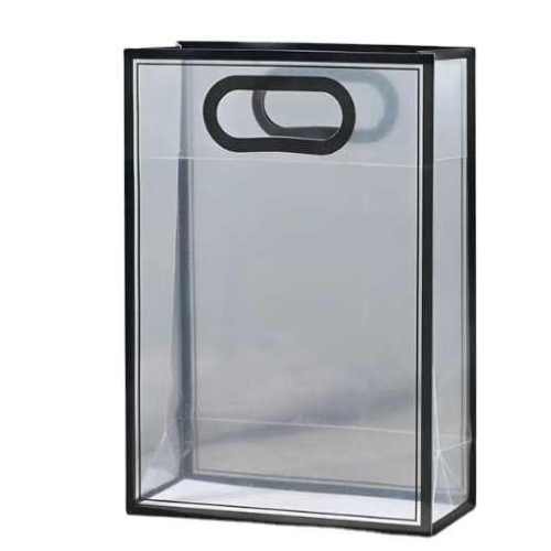 Waterproof transparent PP frosted shopping handle bag