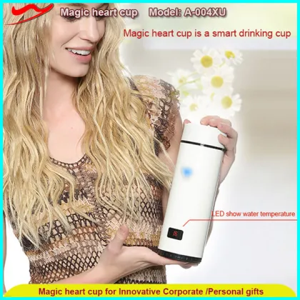 LED color changing cup / New Magic heart touch cup