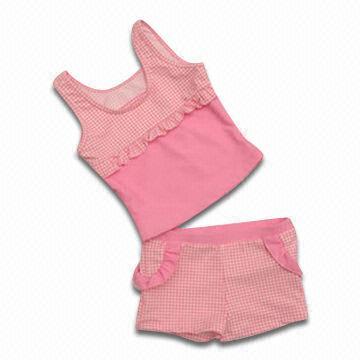 Children's Swimwear, Made of Polyester and Spandex, OEM/ODM Orders are Welcome
