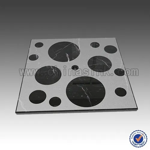 Forest Black marble shower Tray, custom made stone shower tray