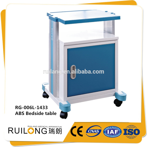 Abs Moveable Hospital Bedside Trolley Locker