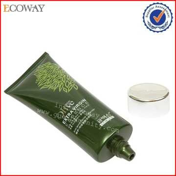 high quality cosmetic facial cleanser tube with silver plating screw cap