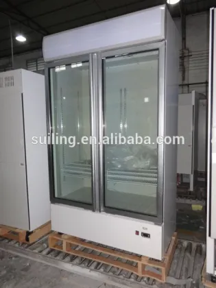 commercial glass door showcase cold drink freezer LD-1000M2/W