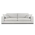 Modernes zeitgenössisches Sitka Mist Grey Fabric Sofa